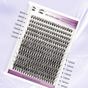 European and American cross-border dense large-volume 280 clusters D-curve DIY eyelashes segmented single-cluster lash extension wholesale