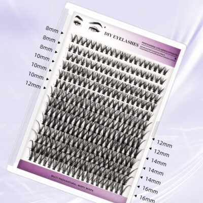 European and American cross-border dense large-volume 280 clusters D-curve DIY eyelashes segmented single-cluster lash extension wholesale
