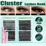 False eyelash set cross-border trade eyelash book D-curve Amazon segmented self-lash extension kit