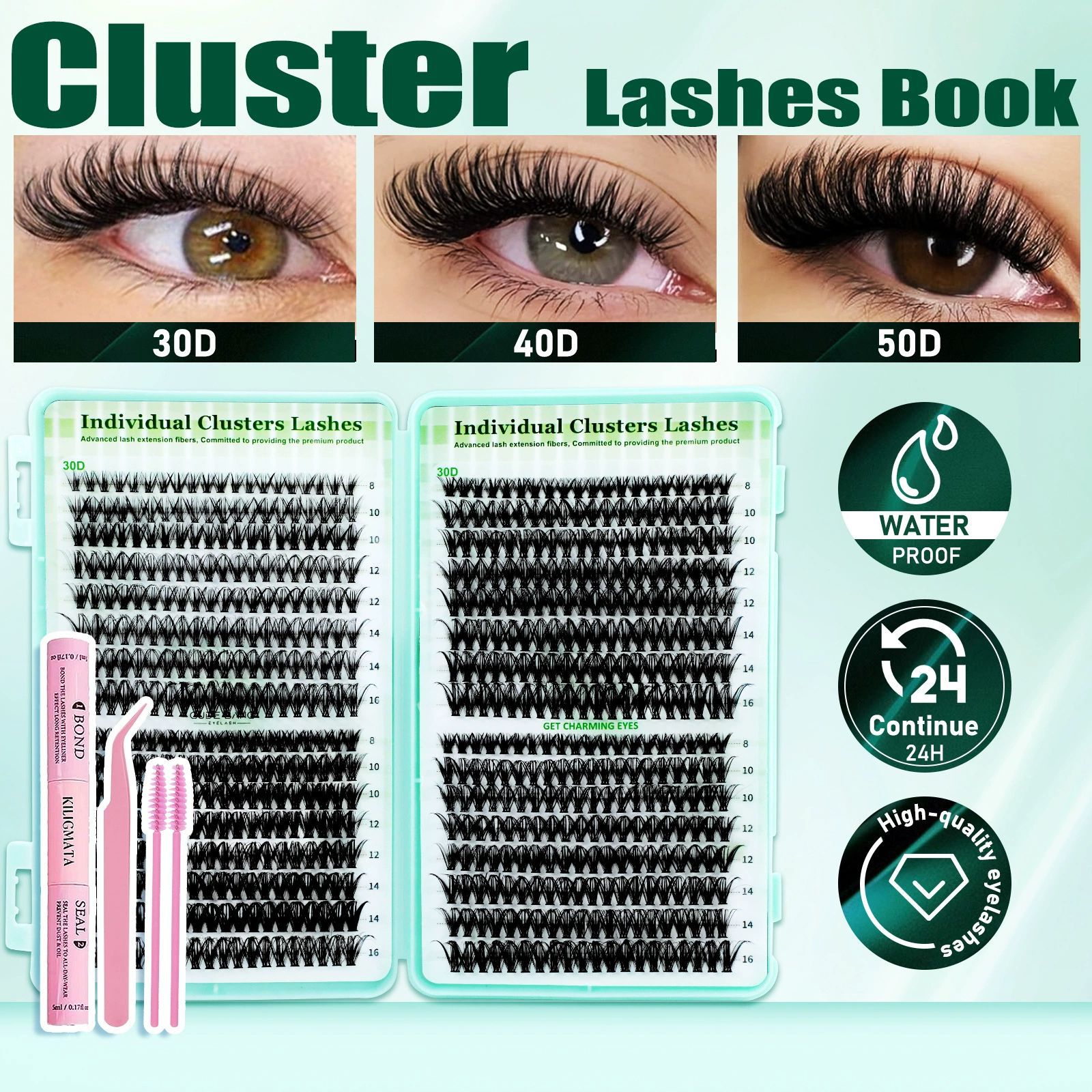 o1cn01s66jbw1pvydhacsxy 2219025691847 0 cib.jpg False eyelash set cross-border trade eyelash book D-curve Amazon segmented self-lash extension kit