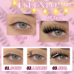 Cross-border Amazon DIY single-cluster segmented fluffy false eyelash set, thick style, hot-melt self-lash extension, 10 rows