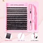 Cross-border bestseller 80D segment false eyelash set, thick and three-dimensional, large capacity, DIY self-application, smoky makeup