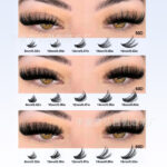 Eyelash book single cluster DIY false eyelashes 8-16mm 640 clusters 50+60+80D flower lashes handmade curled