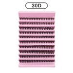 European and American cross-border bestseller large-capacity single-cluster false eyelash set, natural segmented cluster lashes for daily DIY lash extension