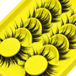 Wholesale comic wet tip little devil false eyelashes, black stem, thick, one-piece, full strip, natural simulation thick style