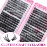 Amazon Hot Melt 30D/40D/50D False Lashes 32 Rows Lash Book D Curl Volume Mixed Thick Segmented