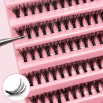 Cross-border bestseller 30-100D cluster lashes, factory stable supply, European and American segmented curly