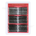 Amazon cross-border DIY single-cluster false eyelashes 50D+80D+120D mixed 250 clusters curly false eyelashes