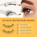 New Magnetic Eyelashes No Glue Three Magnet Little Devil Lashes Natural Adhesion Reusable Pair Pack Wholesale