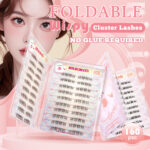 Large Capacity No-Glue False Eyelashes Fox Style Self-Application Segmented Clumps Sunflower Fishtail Lazy Person Lash Book for Beginners