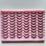 European and American cross-border bestseller, large capacity, paired lashes, European and American style false eyelashes, 30 pairs per pack, thick, natural, curled, from the source factory.