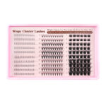 Cross-border large-capacity DIY segmented eyelash extensions D-curve thick fluffy soft single cluster lashes 8-16mm