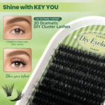 Cross-border bestseller 120-cluster segmented false eyelash set, European and American style C-curled, natural and dense, exquisite boxed lashes
