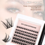 Cross-border Europe/US DIY Self-lash Extension Single Cluster Thick 120 Clusters D Curl Amazon Segmented Lash Kit