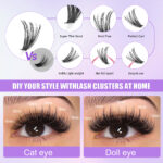 DIY Sectional False Lashes 14 Rows Large Capacity Set False Lashes 30D40D Combination Hot Melt Lash Set