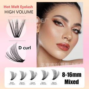 Cross-border bestseller DIY single-cluster false eyelashes 40D/60D/80D self-lash extension cluster lash set large capacity source