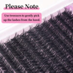 Wholesale source factory European and American dense single cluster D curl segmented mixed-race fluffy soft lightweight eyelash extension imitation