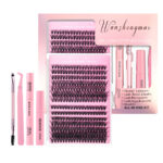 Cross-border new product customized false eyelash tool kit multiple styles personalized thick curly eyelash charm electric eyes