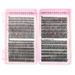 European and American cross-border eyelash book DIY segmented D-curl false eyelashes simulation hot melt cluster lashes self-lash extension kit
