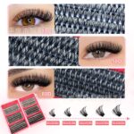 Cross-border bestseller DIY 30D50D80D large-capacity mixed eyelash book, thick and curly 8-16mm, factory soft false eyelashes