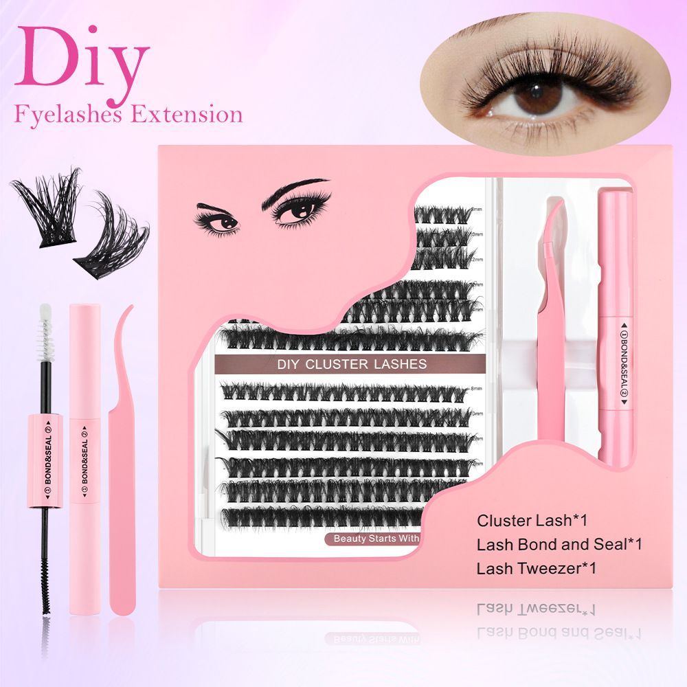 o1cn01umeefi2eebzwgavyf 2215841308713 0 cib.jpg Pingdu Factory New Cross-border False Eyelashes DIY Single Cluster Fluffy Thick Curled欧美 Hot Melt Flower Lashes 60P