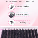 Wholesale source factory European and American dense single cluster D curl segmented mixed-race fluffy soft lightweight eyelash extension imitation