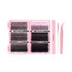 30P-100P Mixed Eyelash Book Wholesale Factory Single Cluster Natural Clear Segmented Idol False Eyelashes Curled