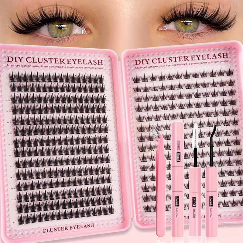o1cn01urzalr1pvydltersy 2219025691847 0 cib 2.jpg Cross-border e-commerce eyelash book segmented false eyelashes wheat spike trilogy cluster lashes thick curly self-lash extension