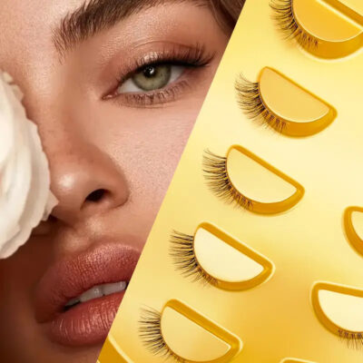 Half-eye false eyelashes 3D cross-border false eyelashes cat eye natural thick eye tail lengthening one-piece false eyelashes transparent stem