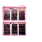 Cross-border bestseller, foreign trade single-cluster segmented DIY natural thick false eyelashes, large-capacity lash book, self-applied eyelashes