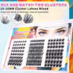 24 Rows Cross-border Hot-selling DIY Cluster Lashes False Eyelashes Mixed Assortment Set for Export