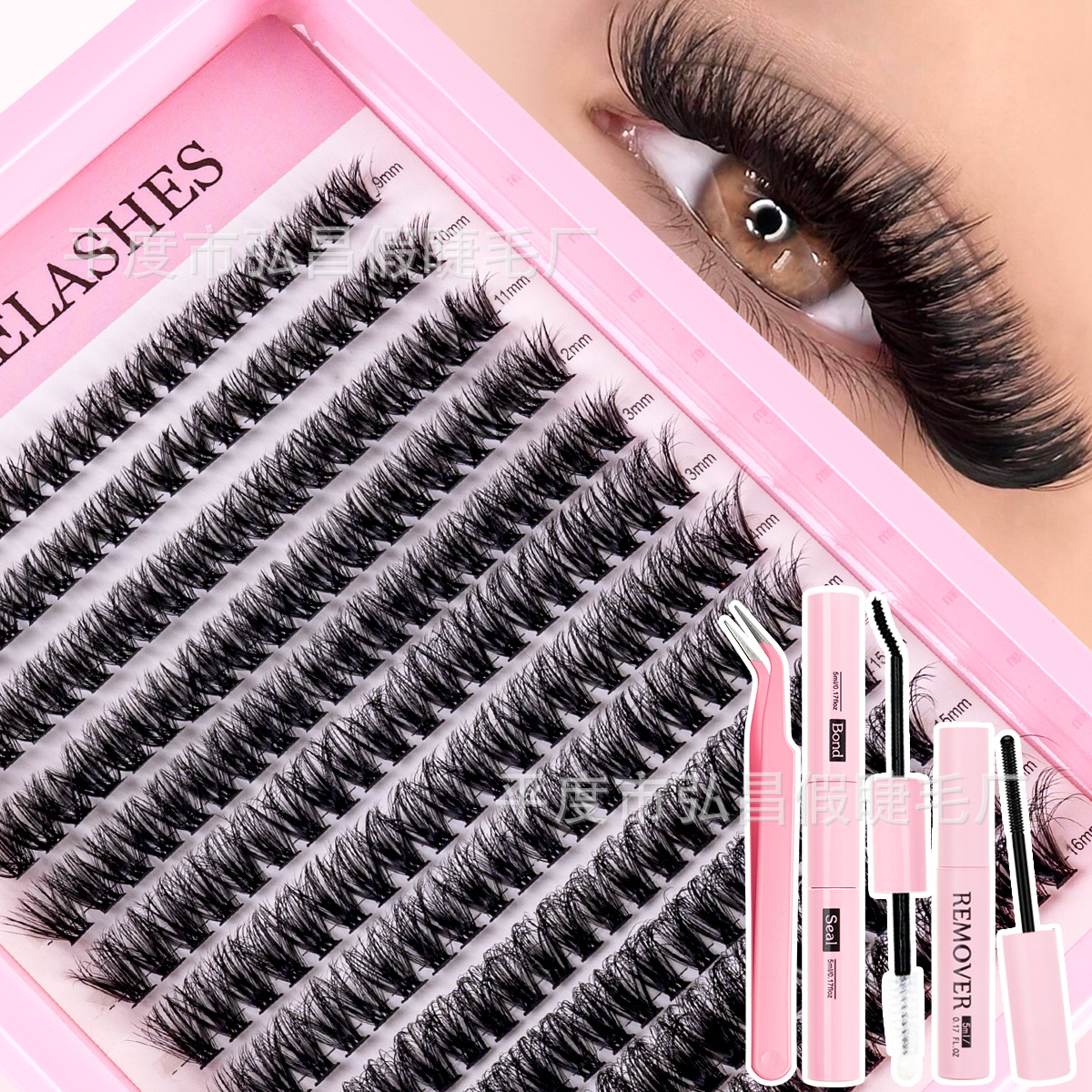 o1cn01v9uxpo1vvptajcgjs 4268352658 0 cib.jpg Hot-selling Amazon cross-border EU/US fake eyelash set 30D 40D 50D 60D 80D single-cluster 3D hot-melt flower lashes