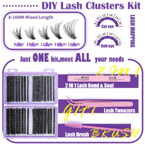 502pcs Cluster Lashes OEM ODM Custom Lash Wholesal
