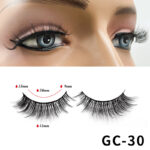 Overseas trade cross-border dense curly seven pairs pink blister box, fiber false eyelashes, wholesale European and American eyelashes long