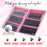 Cross-border bestseller DIY new style large capacity mixed eyelash book thick and curly 8-16mm factory false eyelashes