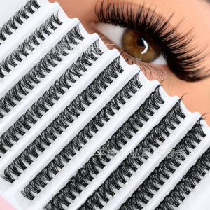 Cross-border bestseller false eyelashes segmented hot-melt lash set