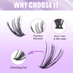 DIY lashes Eyelash Extension Kit, European and American cross-border eyelash false eyelashes, thick 30D/40D, large capacity 280