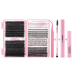 Cross-border European and American foreign trade false eyelash set, large capacity eyelash book mixed style, quality lashes