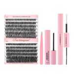 DIY Segmented False Lashes 12 Rows Large Capacity Set False Lashes 30D40D Combination Hot Melt False Lash Kit