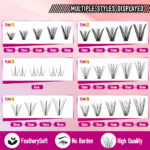 Spiky Lashes Eyelash Book Pointed Fairy 30D European and American Amazon Best Seller DIY Segmented Cross-border False Eyelashes