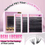 Cross-border DIY segmental cluster lashes, 3 styles, thick mixed pack, large capacity lash book, family set