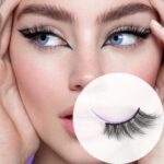 Cross-border cat-eye half false eyelashes, 10 pairs per pack, elongated tail, curled, dense, half-section transparent stem, factory wholesale