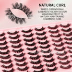 European and American cross-border bestseller, large capacity, paired lashes, European and American style false eyelashes, 30 pairs per pack, thick, natural, curled, from the source factory.
