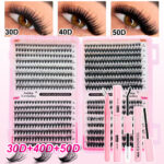 European and American cross-border best-selling false eyelash set 30D-100D large capacity mixed DIY eyelash book source factory