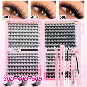 European and American cross-border best-selling false eyelash set 30D-100D large capacity mixed DIY eyelash book source factory