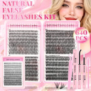 EU/US False Eyelashes Cross-border Amazon Large Capacity 30D 40D 50D Thick Natural Simulation DIY Segmented Lash Book