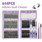 Amazon Best-Selling Cross-Border Lash Book Natural Thick False Lashes Multi-Segment Lower Lashes DIY Lashes