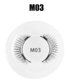 Pingdu Factory Three-Magnet Soft Magnetic False Eyelashes Little Devil Magnetic Eyelashes All-in-One Box Glue-Free Natural Thick
