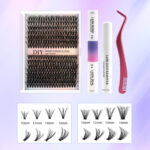 Cross-border DIY segmented false eyelashes, thick and natural for Amazon Europe/America, single-cluster lash extensions 30D40D