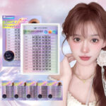 Light European-American style single-cluster false eyelashes, Asian-friendly, camera-ready, bold look, dense, segmented, curly, fluffy, plush texture, D-curl